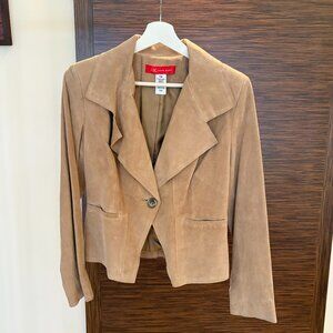 Anne Klein Suede Tan Blazer